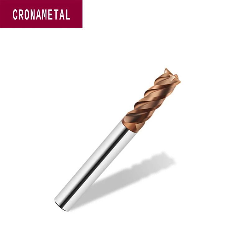 CRONAMETAL High Hardness HRC68 solid carbide cnc milling cutter 4 flutes carbide end mill
CRONAMETAL High Hardness HRC68 solid carbide cnc milling cutter 4 flutes carbide end mill