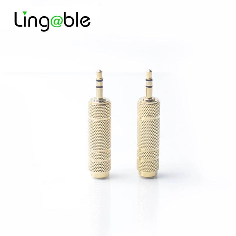 Lingable Audio Stereo Adapter 3.5mm Jack Male to 6.5mm Female socket connector Female Connector For Microphone Gold Plated
Lingable Audio Stereo Adapter 3.5mm Jack Male to 6.5mm Female socket connector Female Connector For Microphone Gold Plated