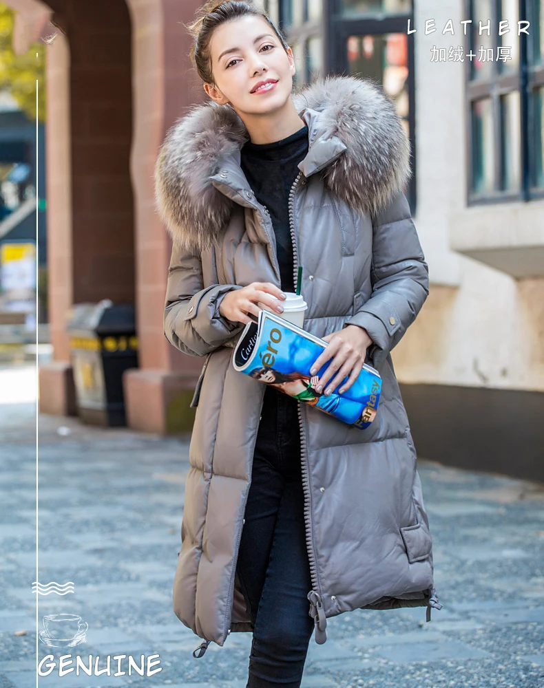 2020 New Womens Genuine Leather Coat Winter Warm 90% Duck Down Jacket Women Raccoon Fur Coat Real Sheepskin Parkas Mujer
2020 New Womens Genuine Leather Coat Winter Warm 90% Duck Down Jacket Women Raccoon Fur Coat Real Sheepskin Parkas Mujer