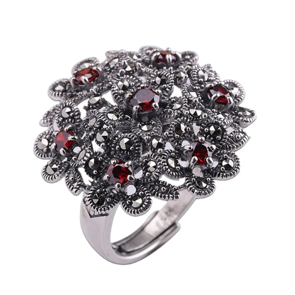 2021 new Fashion Real Solid S925 sterling silver ring for woman exaggerated garnet women ring
2021 new Fashion Real Solid S925 sterling silver ring for woman exaggerated garnet women ring