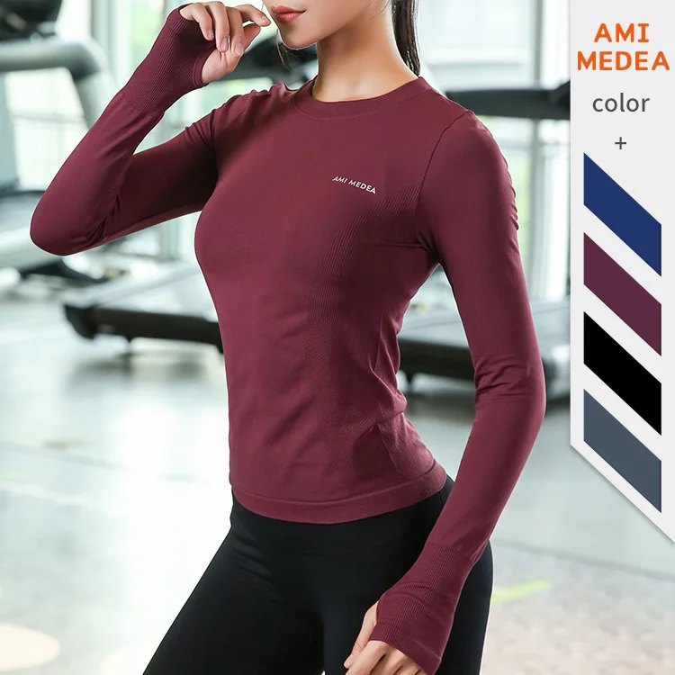 Fitness Clothing Female Long Sleeve Sports Shirt Was Thin Running Quick-drying T-shirt Tight Yoga Clothes
Fitness Clothing Female Long Sleeve Sports Shirt Was Thin Running Quick-drying T-shirt Tight Yoga Clothes