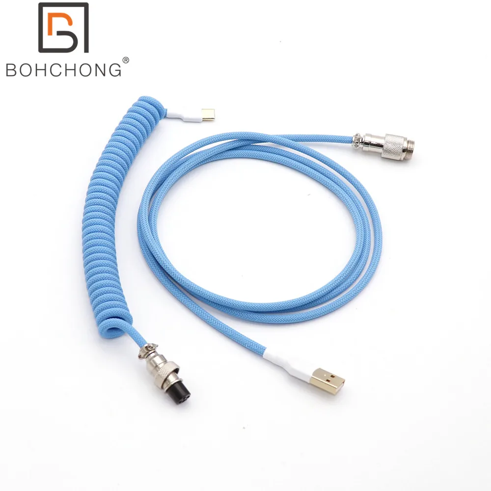 Изготовленный на заказ, спиральный пружинный мини микро USB-кабель типа C для механической клавиатуры с авиатором GX12 GX16
Изготовленный на заказ, спиральный пружинный мини микро USB-кабель типа C для механической клавиатуры с авиатором GX12 GX16