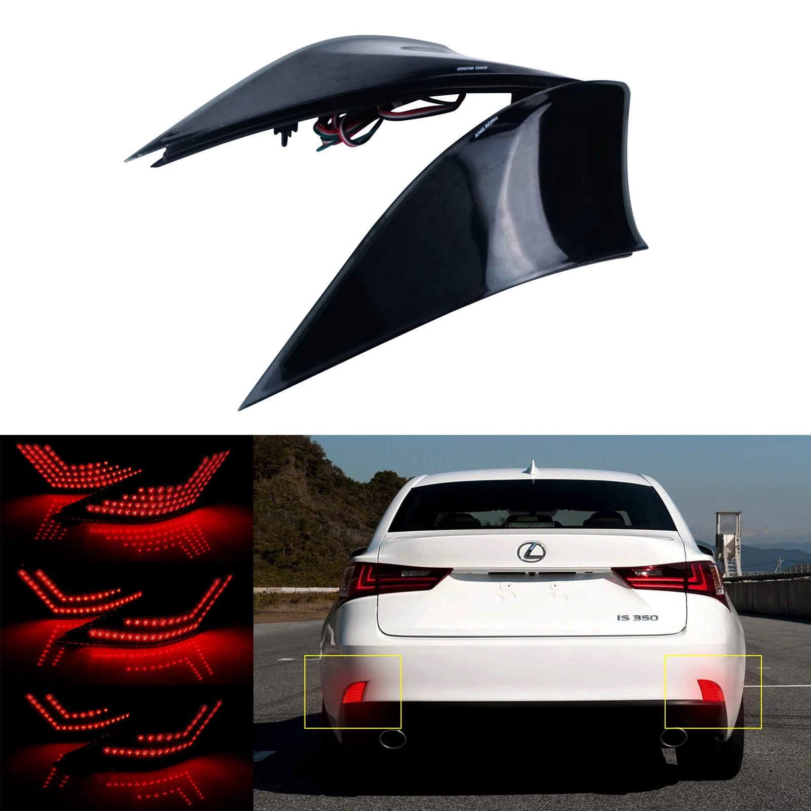 2X Black Smoked Lens LED Bumper Reflector Stop Brake Light For Lexus IS 250 300h
2X Black Smoked Lens LED Bumper Reflector Stop Brake Light For Lexus IS 250 300h