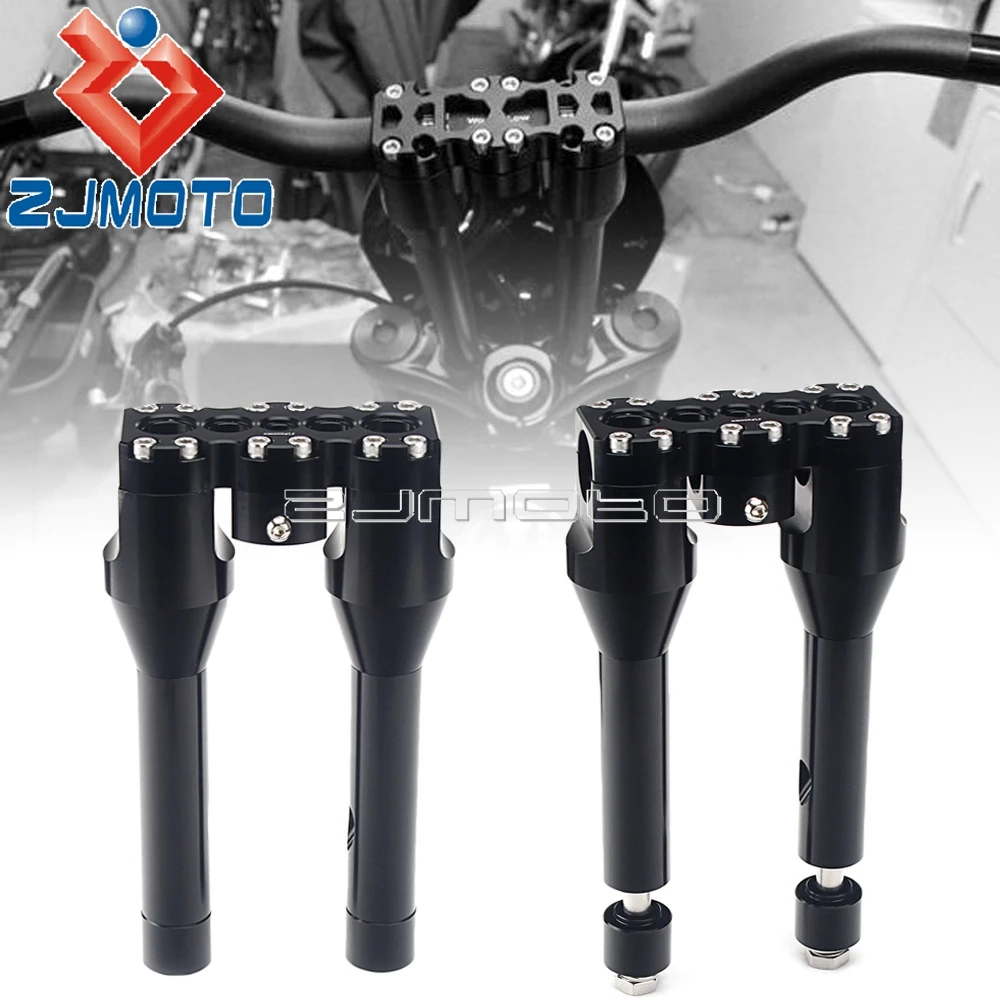 CNC 6-12 Inch Motorcycle Handlebar Riser Kit Universal Bar Clamps 1-1/4" 32mm For Harley Dyna Sportster Bobber Chopper Cruiser
CNC 6-12 Inch Motorcycle Handlebar Riser Kit Universal Bar Clamps 1-1/4" 32mm For Harley Dyna Sportster Bobber Chopper Cruiser