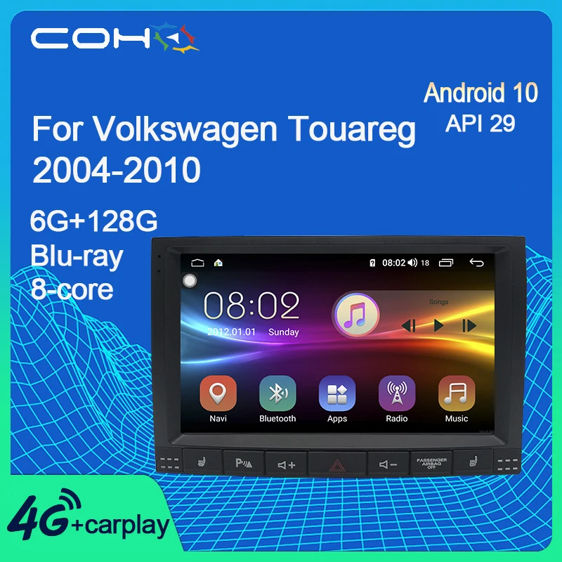COHO для Volkswagen Touareg 2004-2010 Навигация стерео автомобильный мультимедийный плеер Android 10,0 Восьмиядерный 6 + 128G
COHO для Volkswagen Touareg 2004-2010 Навигация стерео автомобильный мультимедийный плеер Android 10,0 Восьмиядерный 6 + 128G