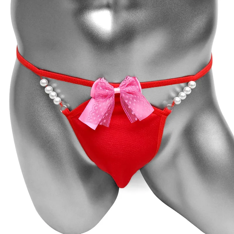 Mens Sexy Thong T Back underwear Sissy Pouch Panties Lingerie Bow with Pearl Jockstrap for sissy Gay Panties Thong Underpants
Mens Sexy Thong T Back underwear Sissy Pouch Panties Lingerie Bow with Pearl Jockstrap for sissy Gay Panties Thong Underpants