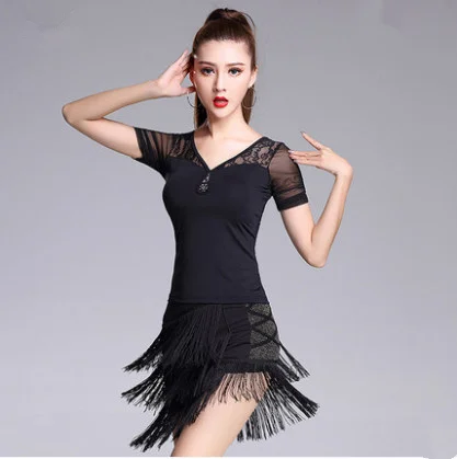 2019 Latin Dance Dress Tassel Elegant Sexy Women Tango Ballroom Salsa Stage Dance Costumes Lace Patchwork Dancewear
2019 Latin Dance Dress Tassel Elegant Sexy Women Tango Ballroom Salsa Stage Dance Costumes Lace Patchwork Dancewear