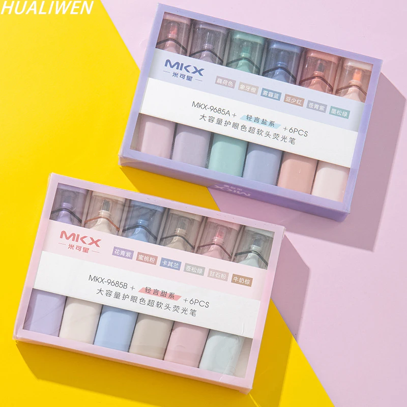6 Colors Kawaii Highlighters Safe Non-toxic Highlighter Marker Color Pens For Student Stationery Office School Supplies
6 Colors Kawaii Highlighters Safe Non-toxic Highlighter Marker Color Pens For Student Stationery Office School Supplies