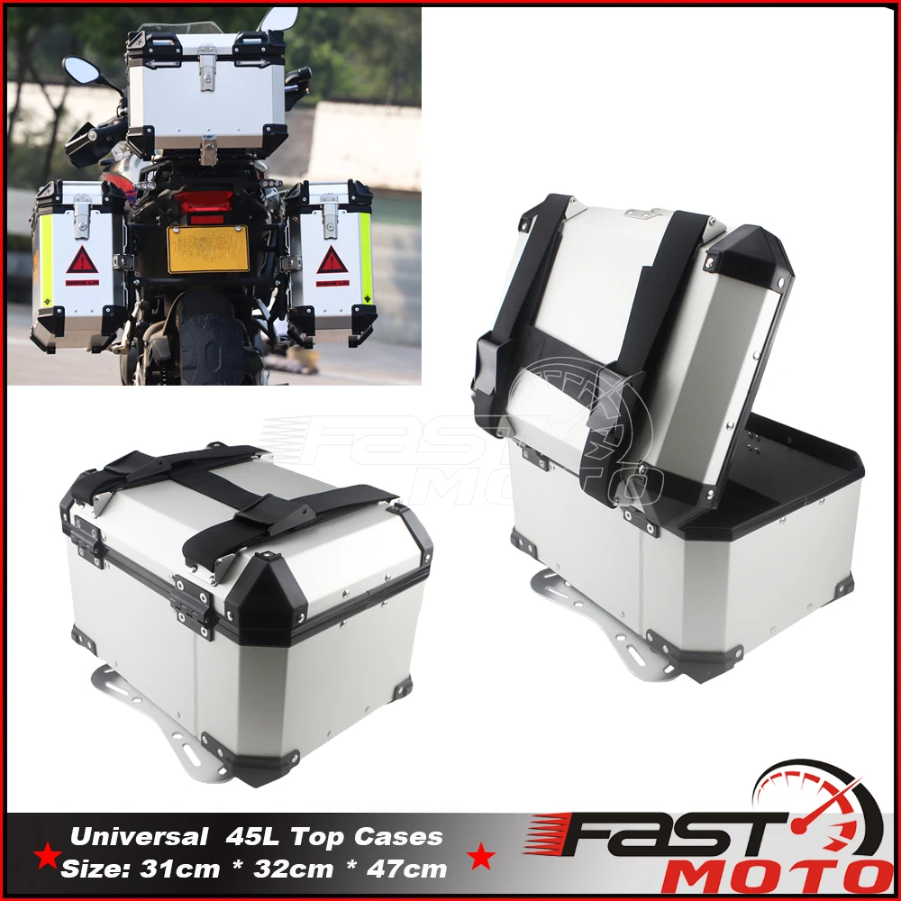 Motorcycle Top Cases For Kawasaki Versys Ninja 650 ZX 45 Liters Top Box For Honda NC 750 CB 500 CBR CRF1000L VFR BMW Luggage Box
Motorcycle Top Cases For Kawasaki Versys Ninja 650 ZX 45 Liters Top Box For Honda NC 750 CB 500 CBR CRF1000L VFR BMW Luggage Box