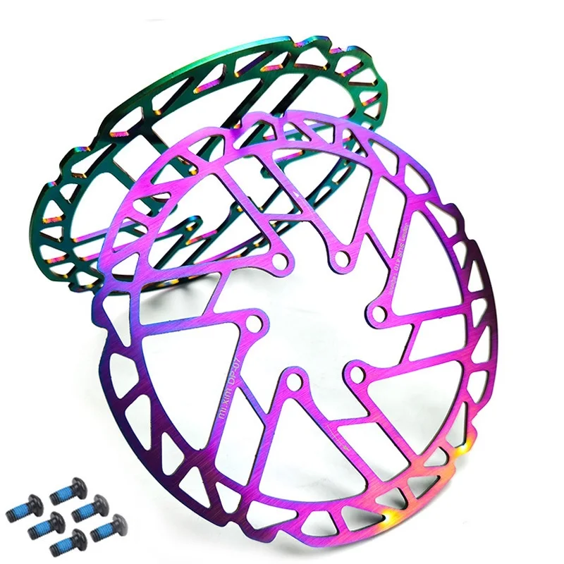 140mm Rainbow MTB Bike Disc Brake Rotor Mountain Road Bike Hydraulic Brake Disc Rotors Colorful Bike Brake Rotors Bicycle Parts
140mm Rainbow MTB Bike Disc Brake Rotor Mountain Road Bike Hydraulic Brake Disc Rotors Colorful Bike Brake Rotors Bicycle Parts