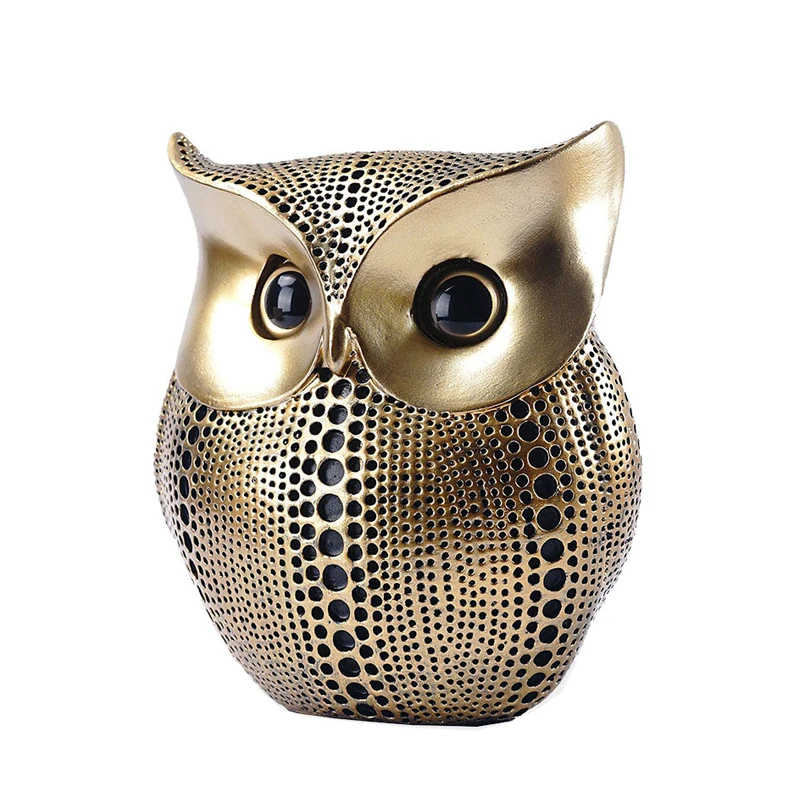 Nordic Creative Resin Owl Figurine Living Room Office Desktop Ornament Golden Owl Statue Sculpture Crafts Home Decoration
Nordic Creative Resin Owl Figurine Living Room Office Desktop Ornament Golden Owl Statue Sculpture Crafts Home Decoration