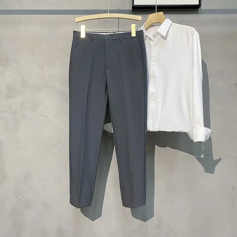 2023 Autumn New Casual Pants Men Ankle Length Classic Business Casual Male Slim Straight Nine Points Suit Trousers 27-36
2023 Autumn New Casual Pants Men Ankle Length Classic Business Casual Male Slim Straight Nine Points Suit Trousers 27-36