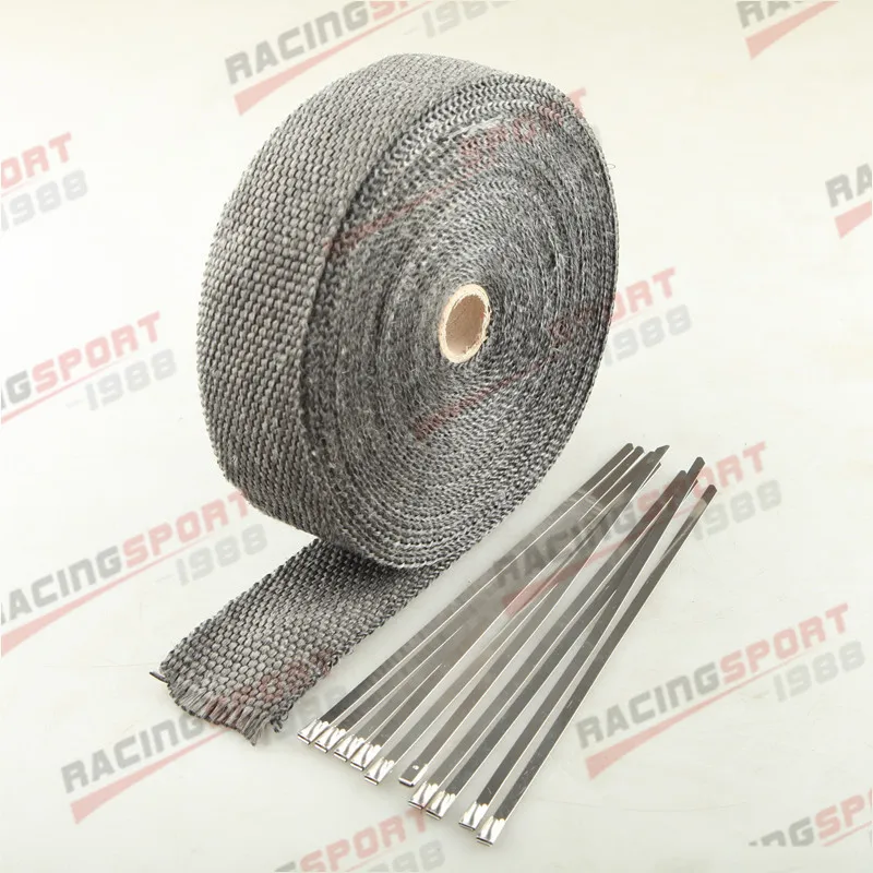 Fiberglass Exhaust Thermo Wrap Tape High Heat 50 Foot Cloth Roll Black/RED/BLUE/YELLOW
Fiberglass Exhaust Thermo Wrap Tape High Heat 50 Foot Cloth Roll Black/RED/BLUE/YELLOW