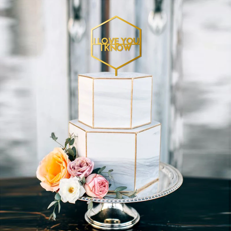 XY-I Love You I know Hexagon Cake Topper, Geometric Wedding Cake Topper decoration, Laser Cut Cake Topper, Wood Cake Toppers
XY-I Love You I know Hexagon Cake Topper, Geometric Wedding Cake Topper decoration, Laser Cut Cake Topper, Wood Cake Toppers