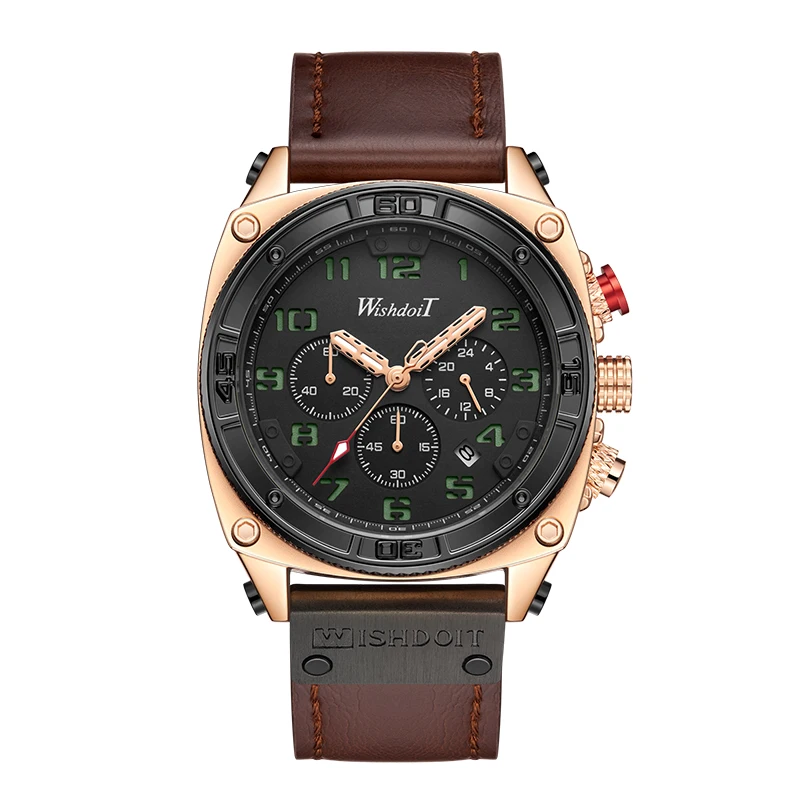 WISHDOIT Luxury Brand Men Analog Digital Leather Sports Wrist Watches Army Military Clock Man Quartz Clock Relogio Masculino
WISHDOIT Luxury Brand Men Analog Digital Leather Sports Wrist Watches Army Military Clock Man Quartz Clock Relogio Masculino