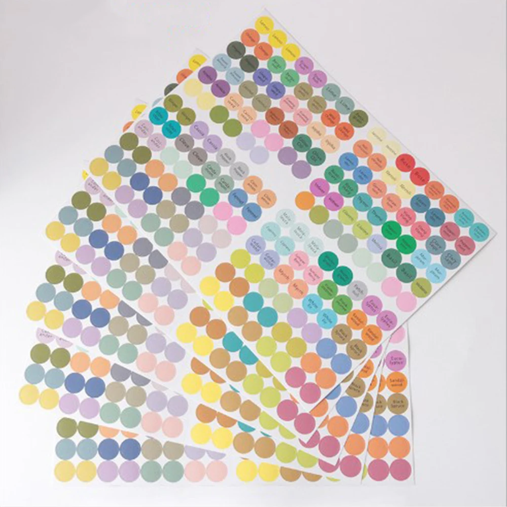 192 Stickers/Sheet Practical Colorful Paper Stickers Labels for Glass Essential Oil Bottles Cap Lid Labels Blank Round Sticker
192 Stickers/Sheet Practical Colorful Paper Stickers Labels for Glass Essential Oil Bottles Cap Lid Labels Blank Round Sticker