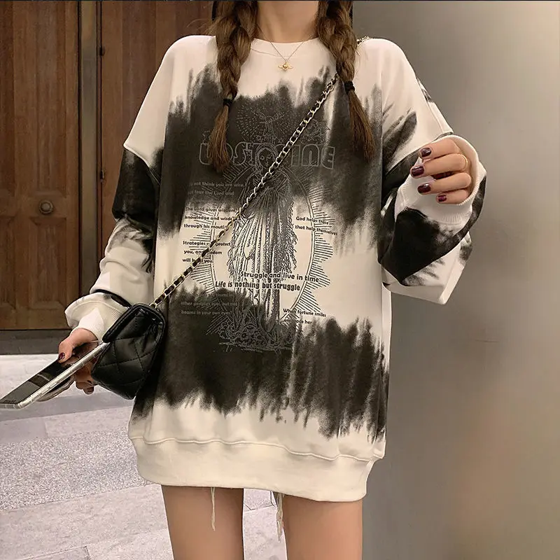 tie-dye tops American streetwear women sweatshirt mid-length 2020 winter new loose plus velvet thick women harajuku hoodies
tie-dye tops American streetwear women sweatshirt mid-length 2020 winter new loose plus velvet thick women harajuku hoodies