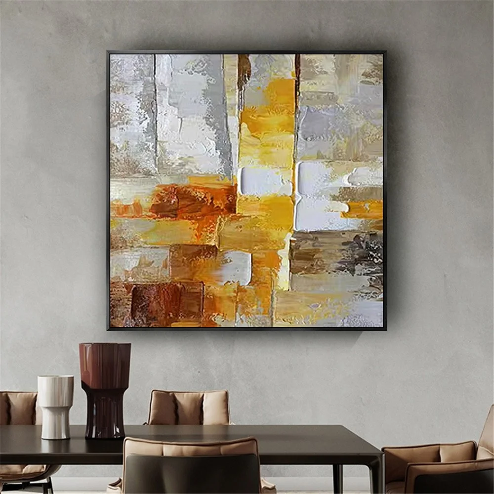 Hand Painted Oil Painting On Canvas Abstract Yellow And Off-white Texture Wall Art For Living Room Decor Abstract Decor Artwork
Hand Painted Oil Painting On Canvas Abstract Yellow And Off-white Texture Wall Art For Living Room Decor Abstract Decor Artwork