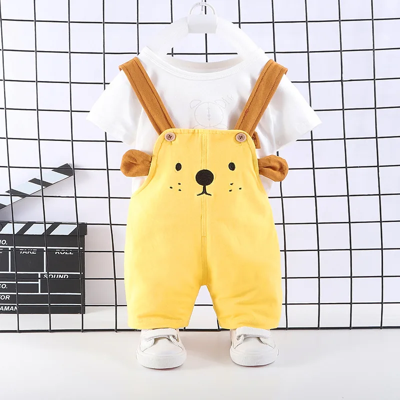 Summer newborn baby clothes for toddler boys girls outfit thin sets T-shirt strap shorts suit infant baby clothing sports sets
Summer newborn baby clothes for toddler boys girls outfit thin sets T-shirt strap shorts suit infant baby clothing sports sets