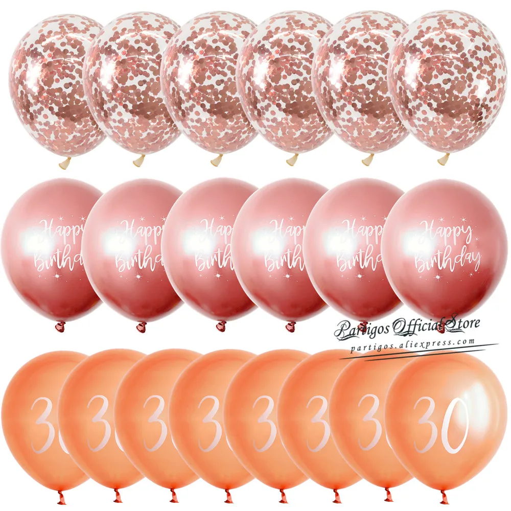 1 set Mixed Rose Gold Chrome metallic latex balloons confetti balloons set helium globos 18 21 30th birthday party decorations
1 set Mixed Rose Gold Chrome metallic latex balloons confetti balloons set helium globos 18 21 30th birthday party decorations