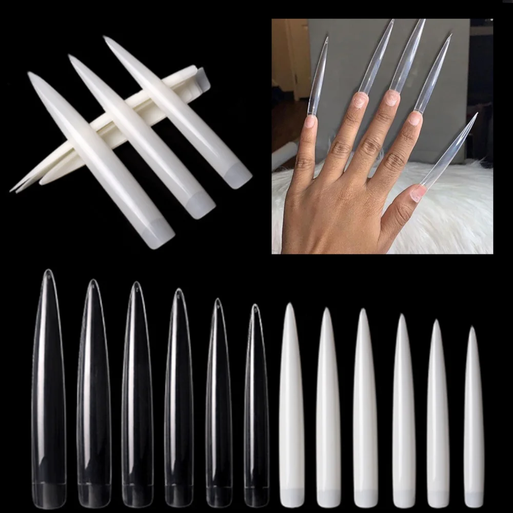 50packs X 12pcs XXL Extra Long Stiletto Super Cusp French Long Salon Nail Tips Clear Color A0066
50packs X 12pcs XXL Extra Long Stiletto Super Cusp French Long Salon Nail Tips Clear Color A0066