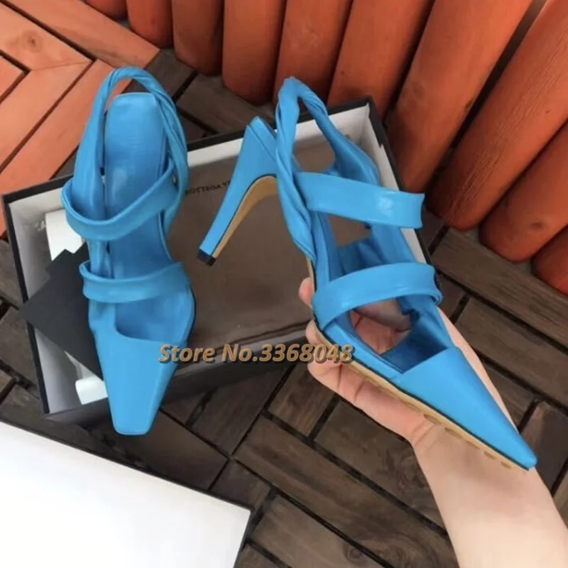 Blue Slingback Pumps Stiletto heel Leather Cut Out Fashion Ladies Dress Shoes Sexy Slip On Shoes Heel
Blue Slingback Pumps Stiletto heel Leather Cut Out Fashion Ladies Dress Shoes Sexy Slip On Shoes Heel