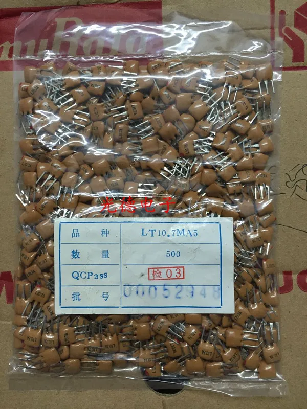 100 шт./бытовой керамический фильтр LT10.7MA5-A 10,7 м 10,7 МГц 280 кГц для трехконтактного радио
100 шт./бытовой керамический фильтр LT10.7MA5-A 10,7 м 10,7 МГц 280 кГц для трехконтактного радио