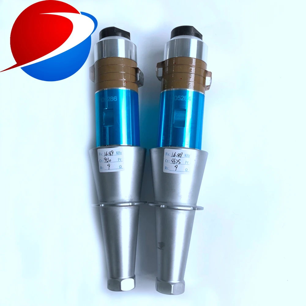 15khz Ultrasonic Welding Transducer with Booster use for N95 cup mask ear strap spot welding machine ultrasonic equipment
15khz Ultrasonic Welding Transducer with Booster use for N95 cup mask ear strap spot welding machine ultrasonic equipment