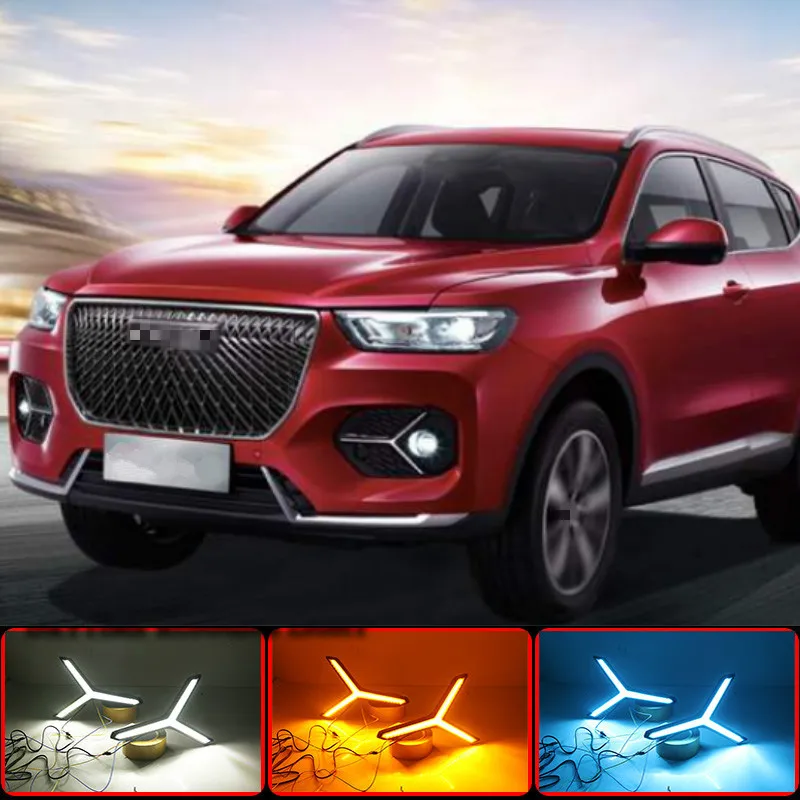 LED Daytime Running Lights Turn signal DRL Drive Light with fog lamp hole For Great Wall Haval H6 Hover H6 2020 2021
LED Daytime Running Lights Turn signal DRL Drive Light with fog lamp hole For Great Wall Haval H6 Hover H6 2020 2021