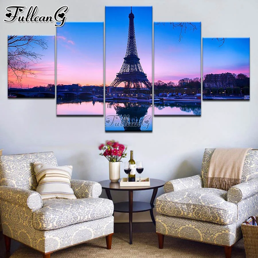 FULLCANG 5 piece diy diamond painting Tower shadow landscape full square round drill mosaic embroidery wall decoration FG0492
FULLCANG 5 piece diy diamond painting Tower shadow landscape full square round drill mosaic embroidery wall decoration FG0492