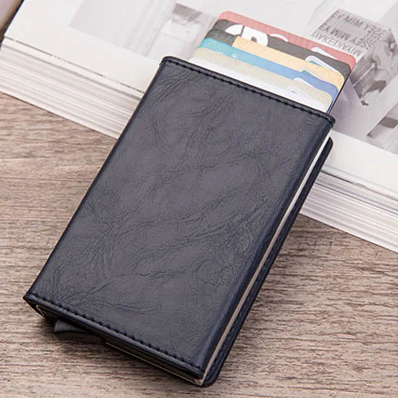 Credit Card Holder 2020 New Aluminum Box Card Wallet RFID PU Leather Pop Up Card Case Magnet Carbon Fiber Coin Purse
Credit Card Holder 2020 New Aluminum Box Card Wallet RFID PU Leather Pop Up Card Case Magnet Carbon Fiber Coin Purse