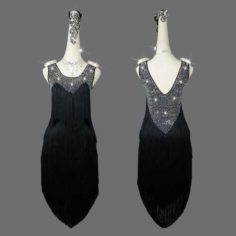 New Latin Dance Dress Competition Dress Costumes Skirt Performing Dress Rhinestone Adult Customize Children dance dress
New Latin Dance Dress Competition Dress Costumes Skirt Performing Dress Rhinestone Adult Customize Children dance dress