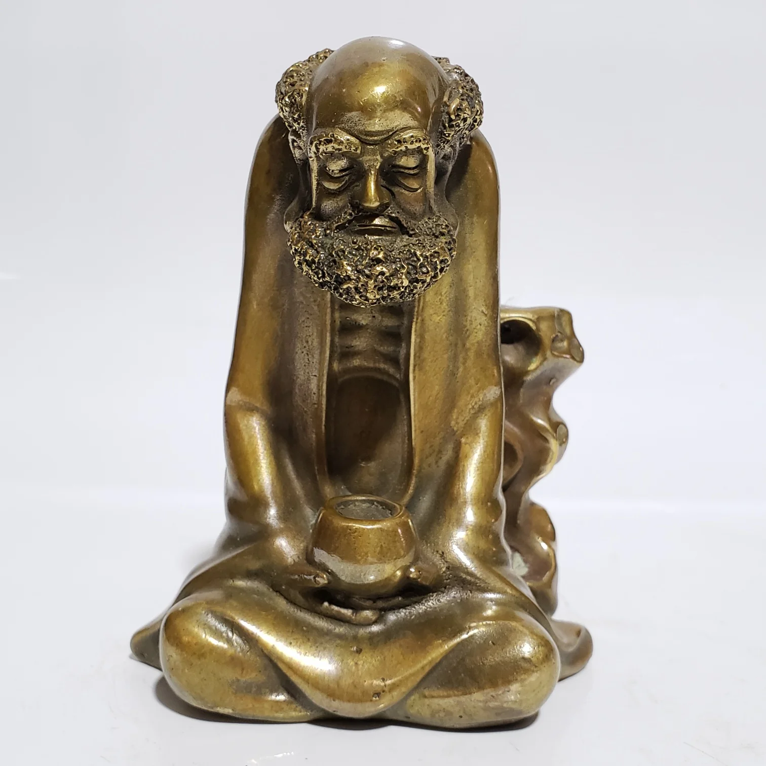 Antique made old brass Dharma backflow incense home decoration handicraft ornaments
Antique made old brass Dharma backflow incense home decoration handicraft ornaments
