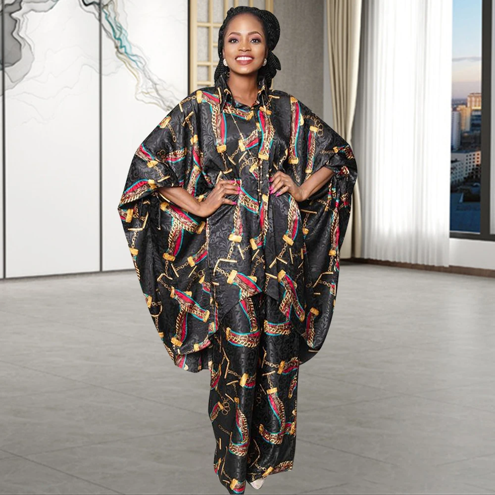 Africa Two Pieces Set 2021 High Quality Turn-down Collar Tops Pattern Print Wide Pants Ankara Outfits Fashion For Africain Femme
Africa Two Pieces Set 2021 High Quality Turn-down Collar Tops Pattern Print Wide Pants Ankara Outfits Fashion For Africain Femme