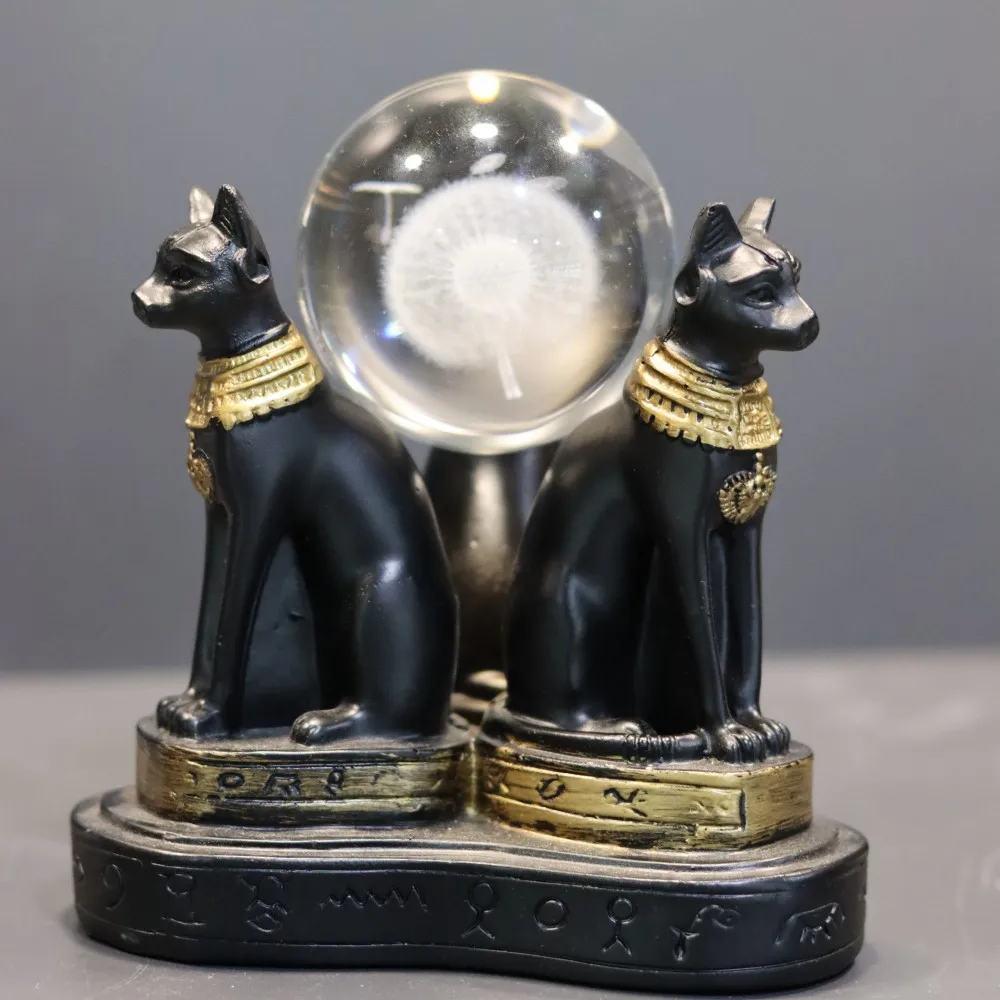 Egypt Triple Cat Resin Display Stand for Crystal Balls, Ball Base, Magic Sphere Holder, Reiki Desk Ornaments, Home Decor
Egypt Triple Cat Resin Display Stand for Crystal Balls, Ball Base, Magic Sphere Holder, Reiki Desk Ornaments, Home Decor