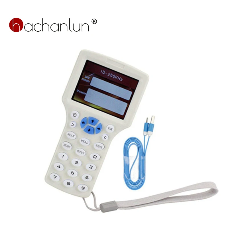 RFID Reader Writer Copier Duplicator IC/ID English 10 Frequency with USB Cable for 125Khz 13.56Mhz Cards LCD Screen
RFID Reader Writer Copier Duplicator IC/ID English 10 Frequency with USB Cable for 125Khz 13.56Mhz Cards LCD Screen