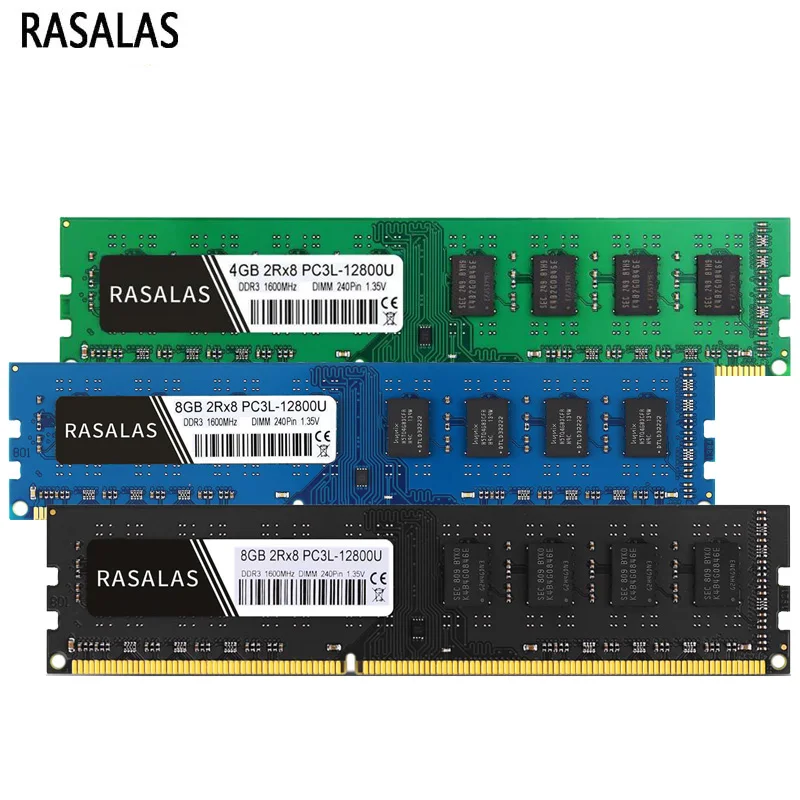 Оперативная память Rasalas DDR3 DDR3L 4 ГБ 8 ГБ для настольного компьютера 1600 МГц 1333 1066 8500 10600 12800 1,35 в 1,5 В для ПК
Оперативная память Rasalas DDR3 DDR3L 4 ГБ 8 ГБ для настольного компьютера 1600 МГц 1333 1066 8500 10600 12800 1,35 в 1,5 В для ПК