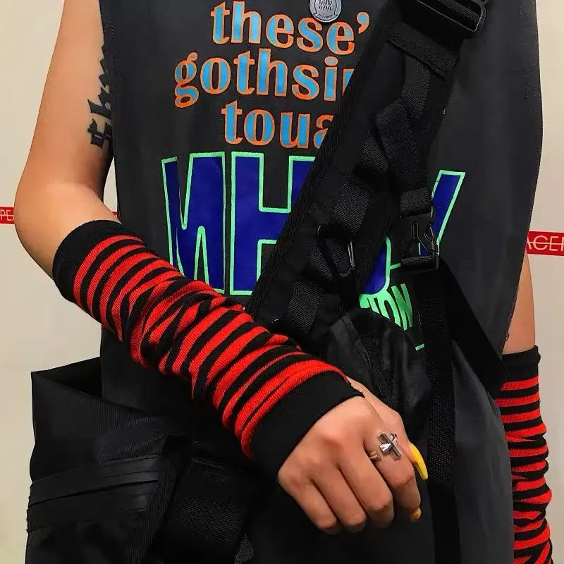Fashion Women Lady Anime Striped Elbow Gloves Warmer Knitted Long Fingerless Gloves Elbow Mittens Christmas Accessories Gift
Fashion Women Lady Anime Striped Elbow Gloves Warmer Knitted Long Fingerless Gloves Elbow Mittens Christmas Accessories Gift