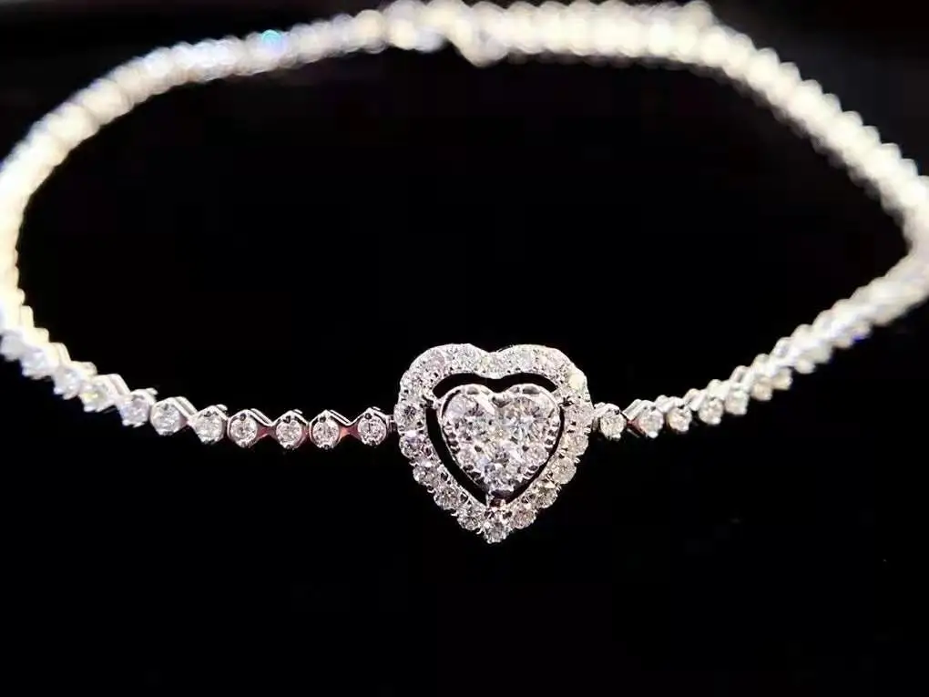 new fashion Au750/18k real gold heart-style diamond bracelet jewelry for lady&gift&party&women
new fashion Au750/18k real gold heart-style diamond bracelet jewelry for lady&gift&party&women