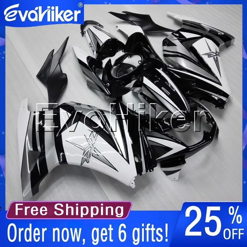 Custom motorcycle fairing for ZX250R EX 250 2008 2009 2010 2011 2012 Injection mold motorcycle bodywork kit white black
Custom motorcycle fairing for ZX250R EX 250 2008 2009 2010 2011 2012 Injection mold motorcycle bodywork kit white black