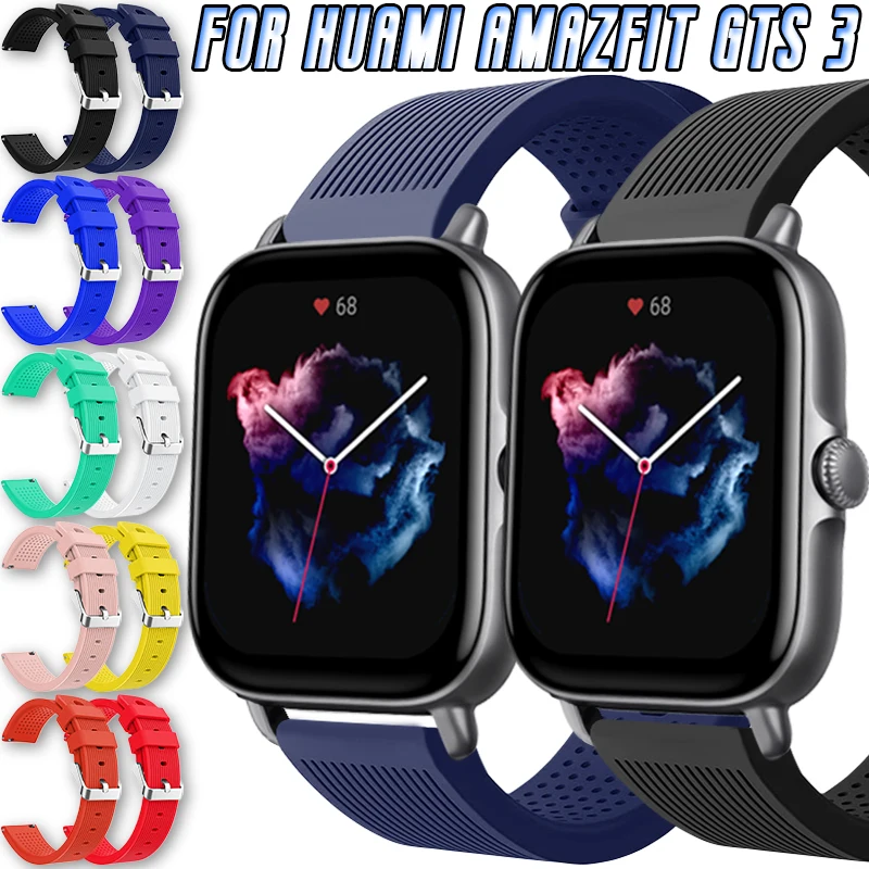 20mm Strap For Huami Amazfit GTS 3 Smart Watch Silicone Strap Replacement Wristband Stripe Textures Surface Bracelet Accessories
20mm Strap For Huami Amazfit GTS 3 Smart Watch Silicone Strap Replacement Wristband Stripe Textures Surface Bracelet Accessories