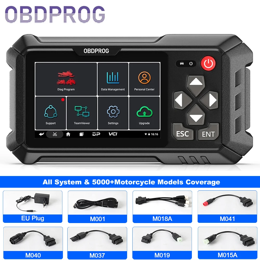 OBDPROG MOTO 100 Motorcycle OBD2 Scanner All System Engine Check Scan Tool A/F ABS ECU OBD2 Moto Diagnostic Tool for BMW Honda
OBDPROG MOTO 100 Motorcycle OBD2 Scanner All System Engine Check Scan Tool A/F ABS ECU OBD2 Moto Diagnostic Tool for BMW Honda