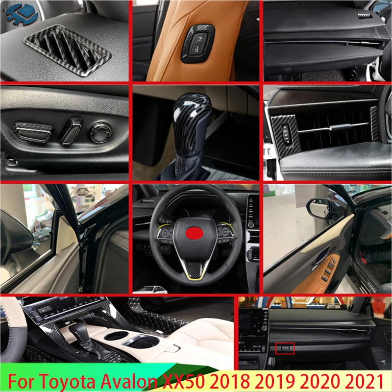 Для Toyota Avalon XX50 2018 2019 углеродное волокно стиль автомобильные аксессуары внутри для внутренней отделки полный комплект 27 шт
Для Toyota Avalon XX50 2018 2019 углеродное волокно стиль автомобильные аксессуары внутри для внутренней отделки полный комплект 27 шт