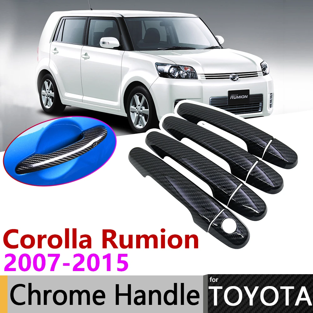 Black Carbon Fiber Exterior Door Handle Cover for Toyota Corolla Rumion Rukus 2007~2015 Car Accessories Stickers Trim Set Chrome
Black Carbon Fiber Exterior Door Handle Cover for Toyota Corolla Rumion Rukus 2007~2015 Car Accessories Stickers Trim Set Chrome