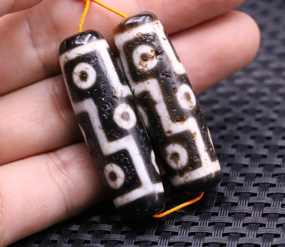 unique Magic A Pair of Energy Magic Tibetan Old Agate 9 Eye King dZi Bead Amulet Pendant 4A
unique Magic A Pair of Energy Magic Tibetan Old Agate 9 Eye King dZi Bead Amulet Pendant 4A