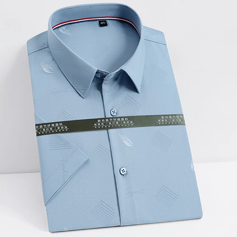 Quality Men's Business Shirt For Summer Short Sleeve Solid Dress Shirts Mens Print Twill No Front Pocket Casual Soft Nice Pop
Quality Men's Business Shirt For Summer Short Sleeve Solid Dress Shirts Mens Print Twill No Front Pocket Casual Soft Nice Pop