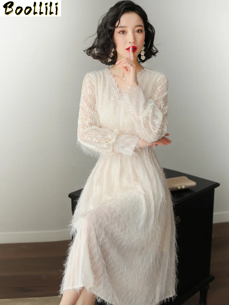 New Spring Boollili Solid White Causal Lace Party Dress Women Fashion Elegant Dress Autumn Dresses Women Clothes 2023 Vestidos
New Spring Boollili Solid White Causal Lace Party Dress Women Fashion Elegant Dress Autumn Dresses Women Clothes 2023 Vestidos