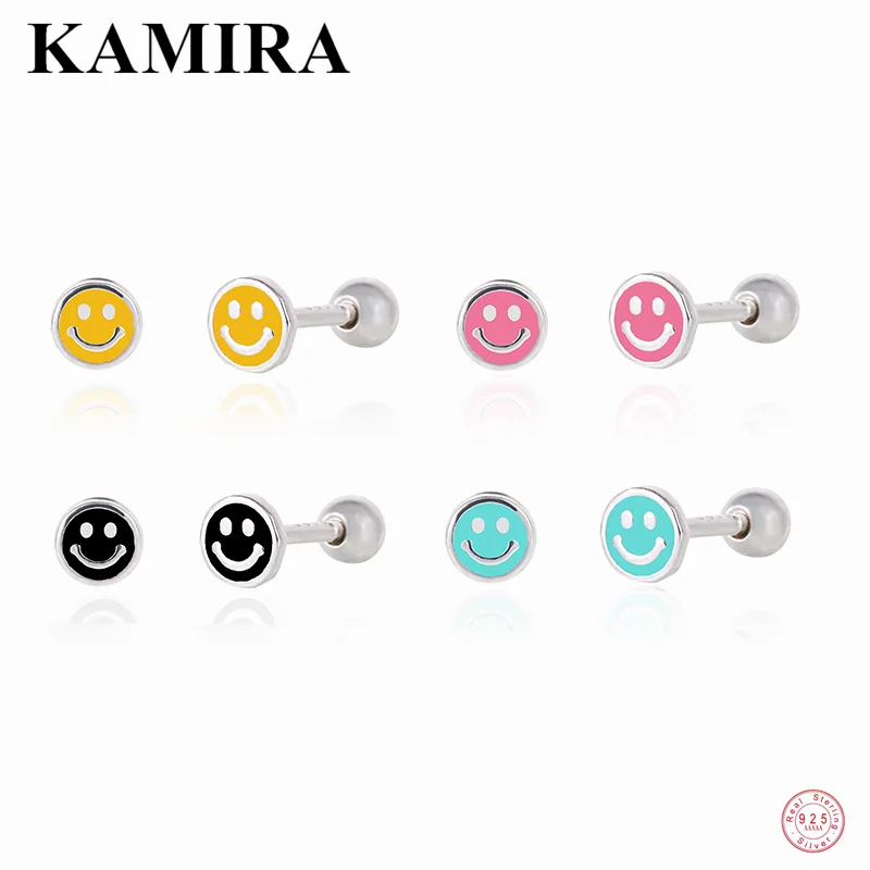 KAMIRA настоящее серебро 925 пробы модные цветные эмали Lucky Smile спиральные бусины для пирсинга серьги-гвоздики простые вечерние женские украшения
KAMIRA настоящее серебро 925 пробы модные цветные эмали Lucky Smile спиральные бусины для пирсинга серьги-гвоздики простые вечерние женские украшения
