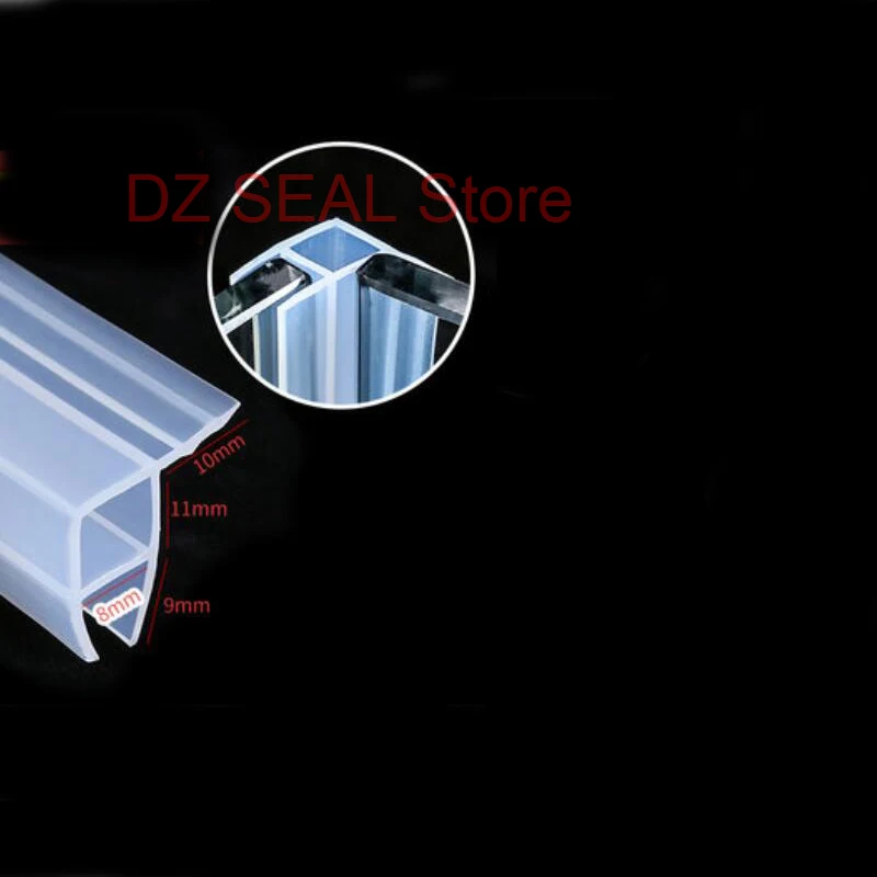 3 meters silicone rubber bath shower screen door window glass seal strip for 8mm glass
3 meters silicone rubber bath shower screen door window glass seal strip for 8mm glass