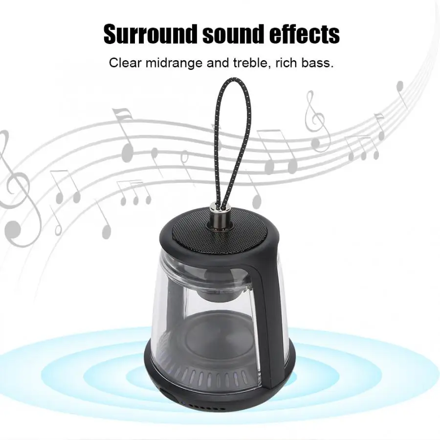 Blue LED Light HiFi IPX5 Waterproof USB Charging Portable Bluetooth Speaker Black hands-free calling blue LED ambient light
Blue LED Light HiFi IPX5 Waterproof USB Charging Portable Bluetooth Speaker Black hands-free calling blue LED ambient light